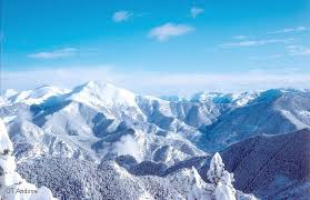 paysage montagneux en hiver