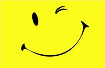 image d'un smiley qui fait un clin d'oeil